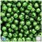 BeadTin Dark Green Pearl 10mm Faceted Round Plastic Craft Beads (225pcs)